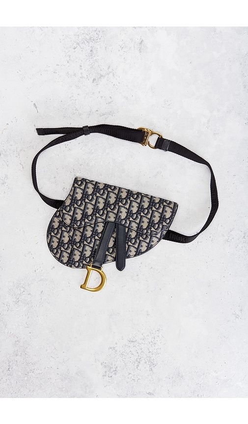 Dior Trotter Oblique Saddle Belt Bag in - FWRD Renew - Modalova