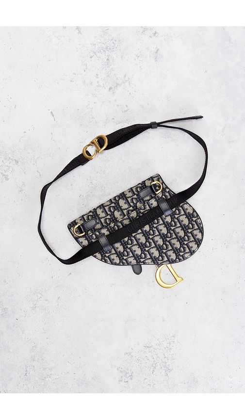 Dior Trotter Oblique Saddle Belt Bag in - FWRD Renew - Modalova