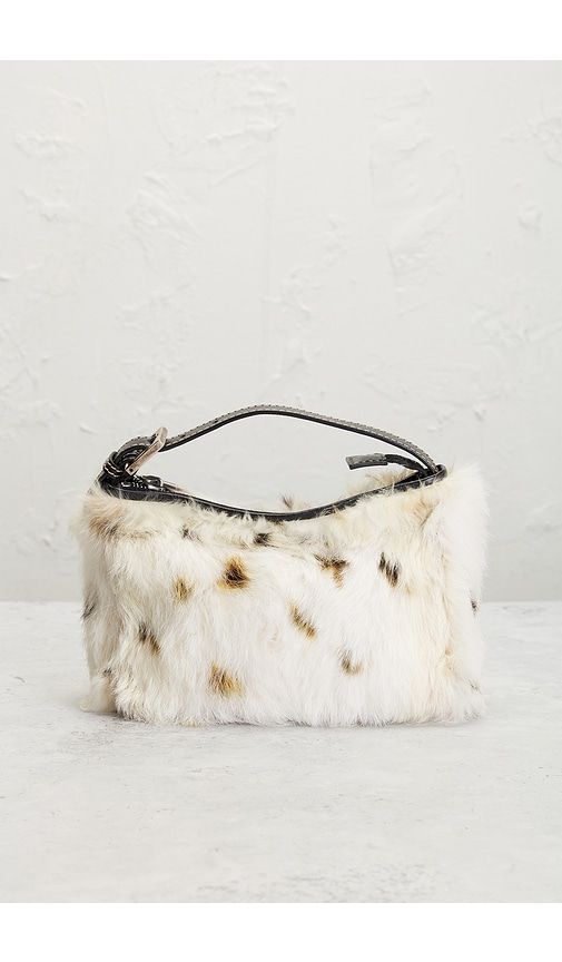 Fendi Rabbit Fur Vanity Handbag in - FWRD Renew - Modalova