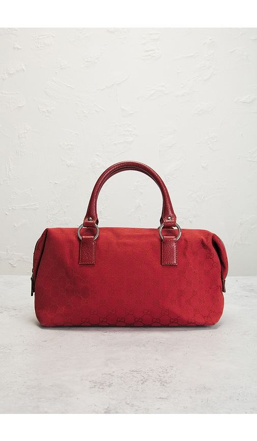 FWRD Renew Gucci Boston Bag in Red - FWRD Renew - Modalova