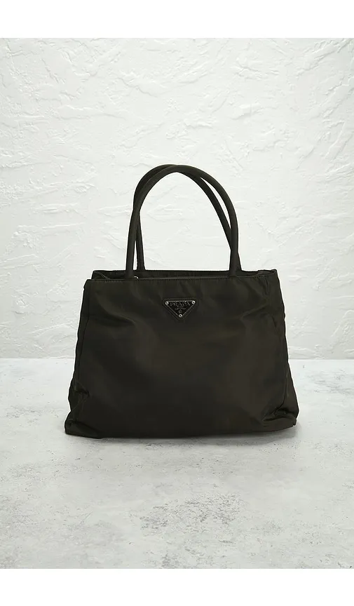 Prada Tessuto Tote Bag in Army - FWRD Renew - Modalova