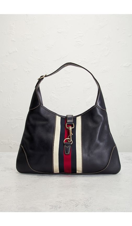 Gucci Jackie O Bouvier Hobo Bag in Navy - FWRD Renew - Modalova