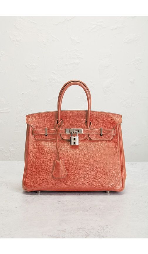 Hermes Togo Birkin 25 Handbag in Red - FWRD Renew - Modalova