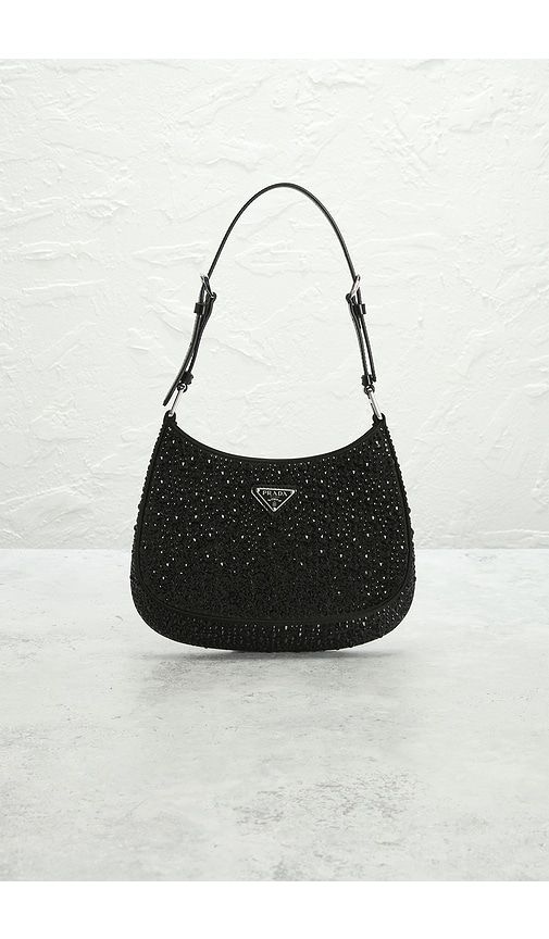 Prada Satin Embellished Cleo Shoulder Bag in - FWRD Renew - Modalova