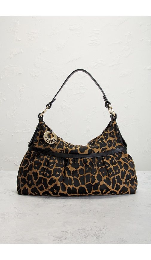 Fendi Leopard Chef Shoulder Bag in - FWRD Renew - Modalova