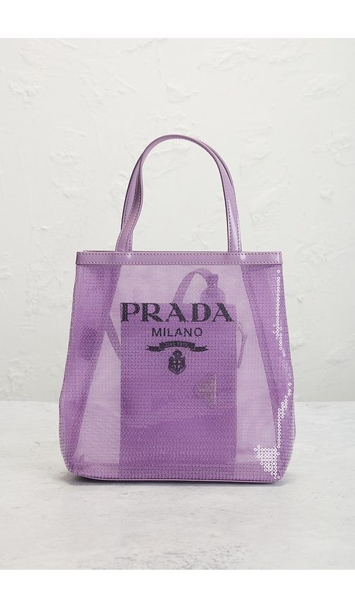 Prada Rete Paillettes Tote Bag in - FWRD Renew - Modalova