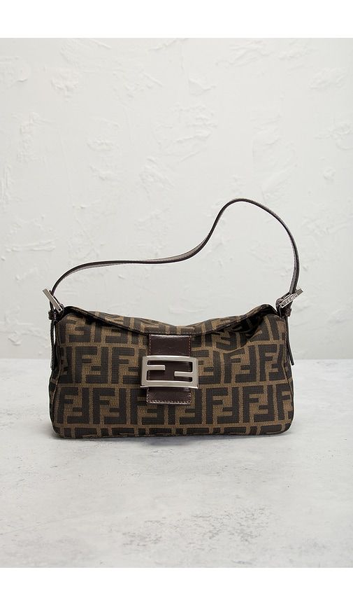 Fendi Zucca Baguette Shoulder Bag in - FWRD Renew - Modalova