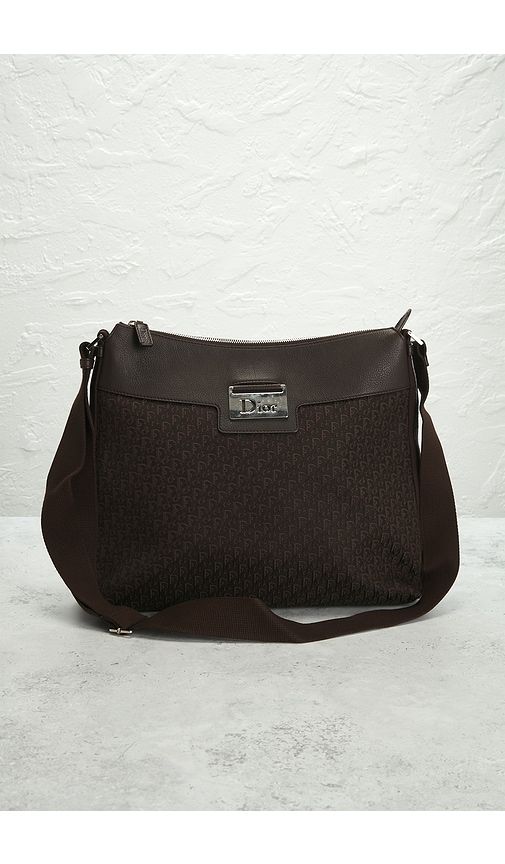Dior Trotter Street Chic Messenger Bag in Brown - FWRD Renew - Modalova