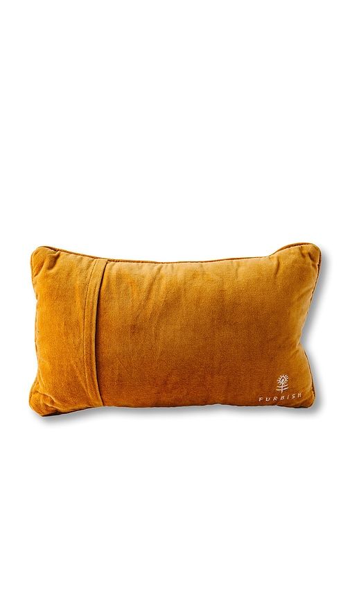 Never Lost Tailgate Needlepoint Pillow in Burnt Orange - Furbish Studio - Modalova