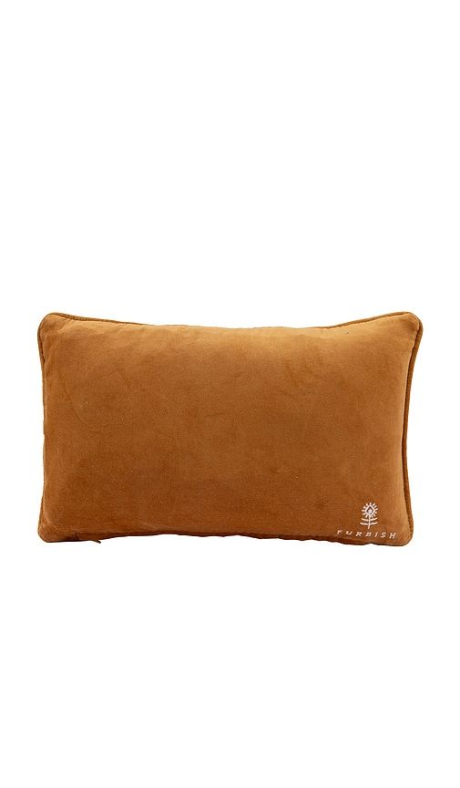 Espresso Martini Needlepoint Pillow in Orange - Furbish Studio - Modalova