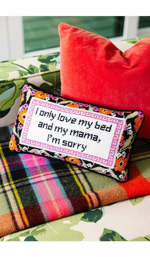 Drake Needlepoint Pillow in - Furbish Studio - Modalova