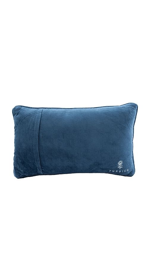 More Issues Needlepoint Pillow in Blue - Furbish Studio - Modalova