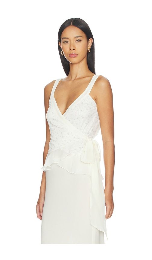 Valentina Top in White. - size L (also in M, S, XS, XXS) - Fait Par Foutch - Modalova