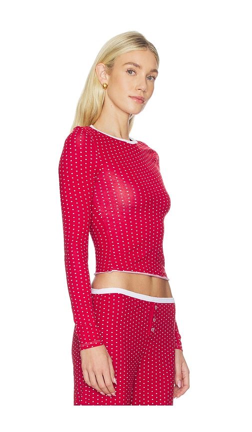 Joy Modal Sleep Shirt in Red. - size S (also in XS) - Frankies Bikinis - Modalova