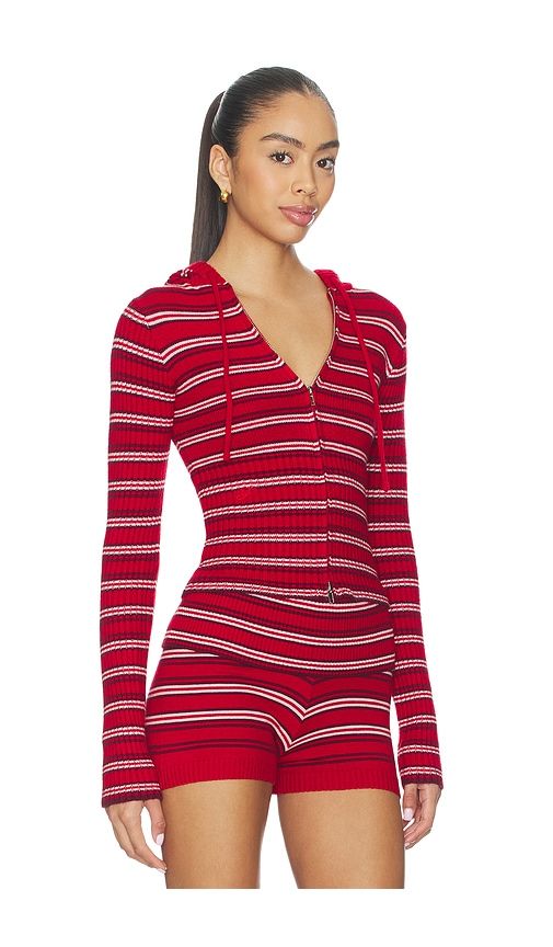 Heritage Cloud Knit Hoodie in Red. - size L (also in XXS) - Frankies Bikinis - Modalova