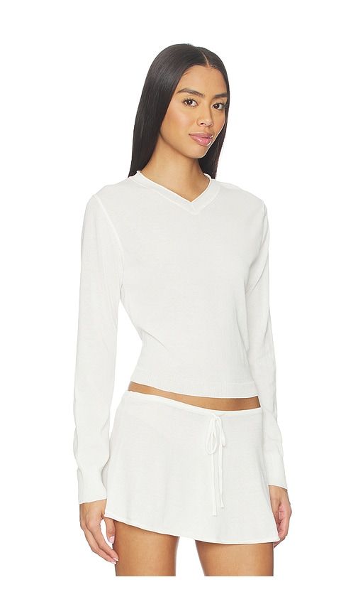Eli Knit Sweater in White. - size S (also in XS, XXS) - Frankies Bikinis - Modalova