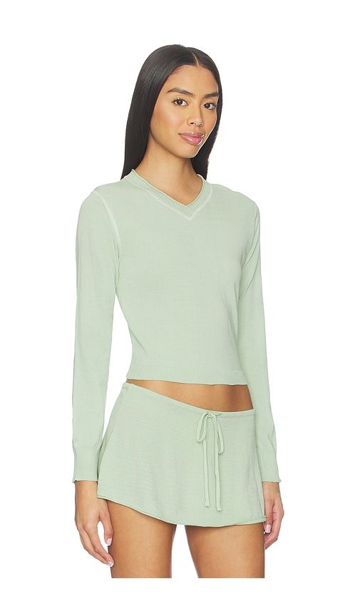 Eli Knit Sweater in Mint. - size S (also in XS) - Frankies Bikinis - Modalova