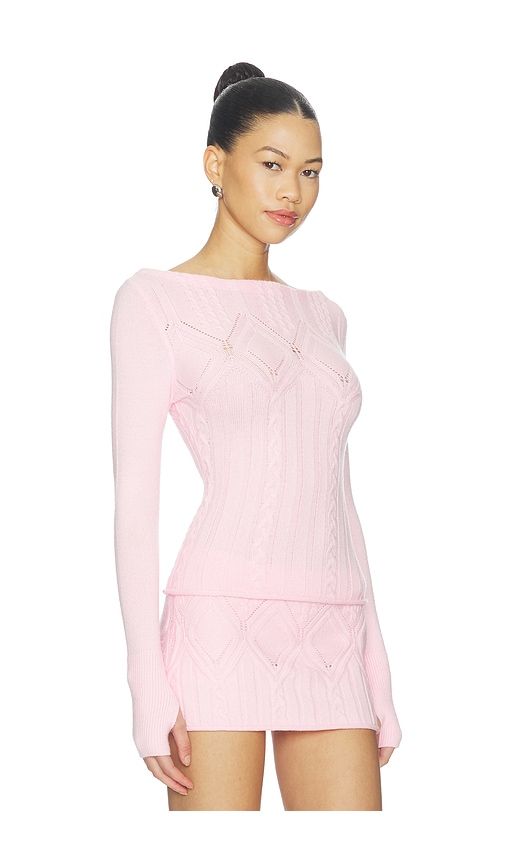 Cyprus Cloud Knit Sweater in Pink. - size L (also in M, S, XS) - Frankies Bikinis - Modalova