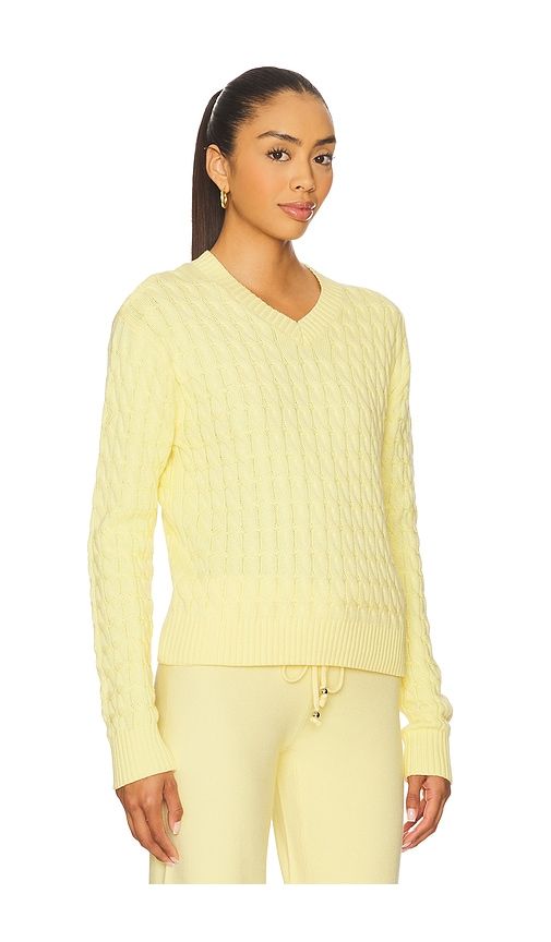 Prince Cable Knit Sweater in Yellow. - size S (also in XS) - Frankies Bikinis - Modalova