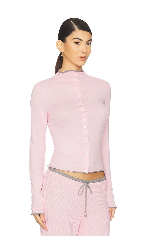 Leo Knit Cardigan in Rose. - size M (also in S) - Frankies Bikinis - Modalova