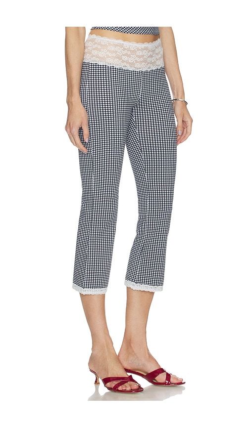Nikki Cotton Jersey Capri in Black & White. - size L (also in XL, XXS) - Frankies Bikinis - Modalova