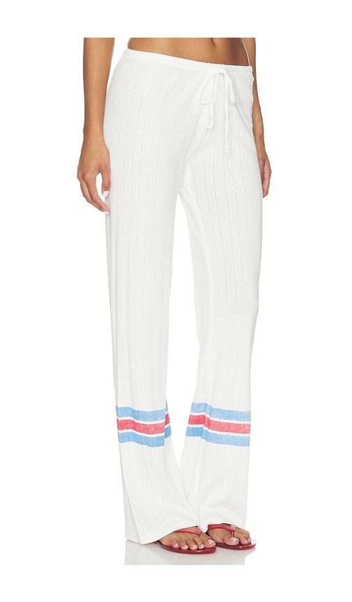Class Act Pointelle Pant in White. - size L (also in M, S, XS, XXS) - Frankies Bikinis - Modalova