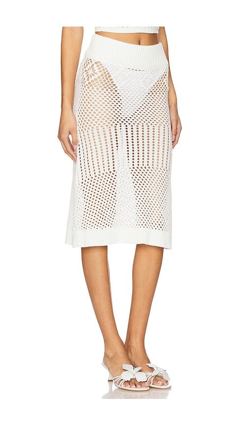 Orchard Crochet Midi Skirt in . - size M (also in S, XL) - Frankies Bikinis - Modalova
