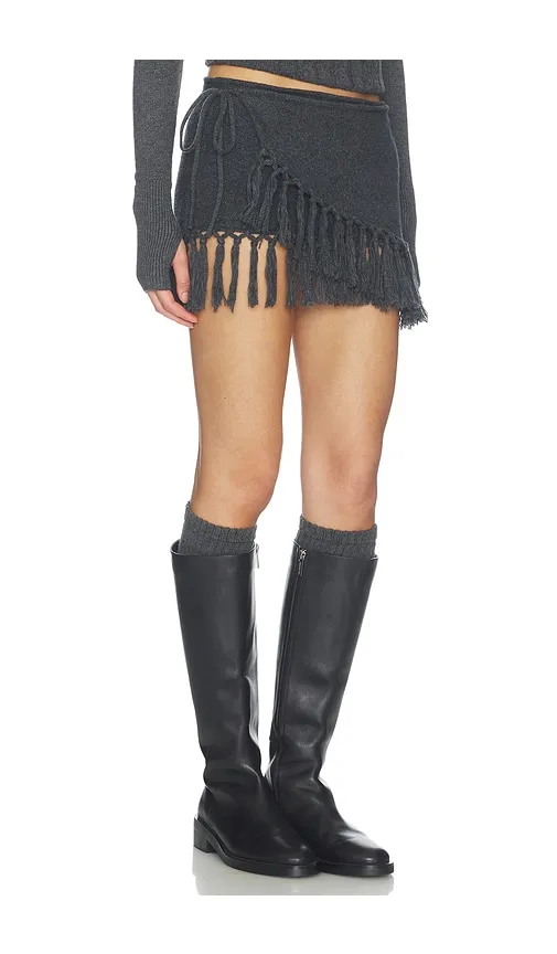Luca Knit Skirt in Grey. - size L (also in M, S, XS, XXS) - Frankies Bikinis - Modalova
