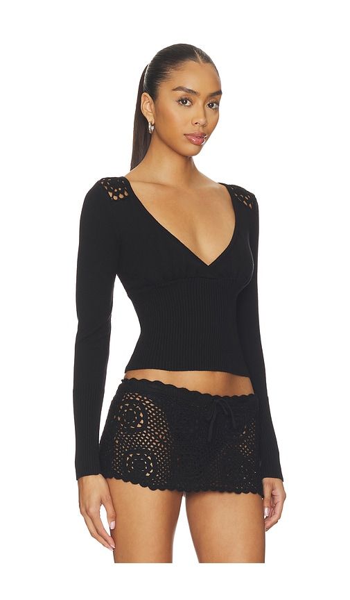 Arlo Cloud Knit Long Sleeve Shirt in . - size M (also in S, XS) - Frankies Bikinis - Modalova