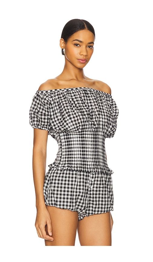 Cider Blouse in Black. - size L (also in M, S, XS) - Frankies Bikinis - Modalova