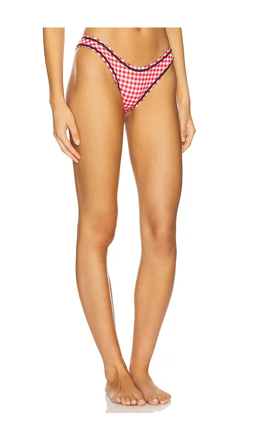 Dove Bikini Bottom in Red. - size L (also in XL) - Frankies Bikinis - Modalova