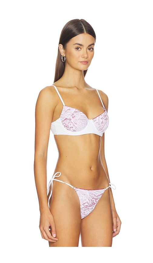 Autumn Lace Top in White. - size L (also in M, S) - Frankies Bikinis - Modalova