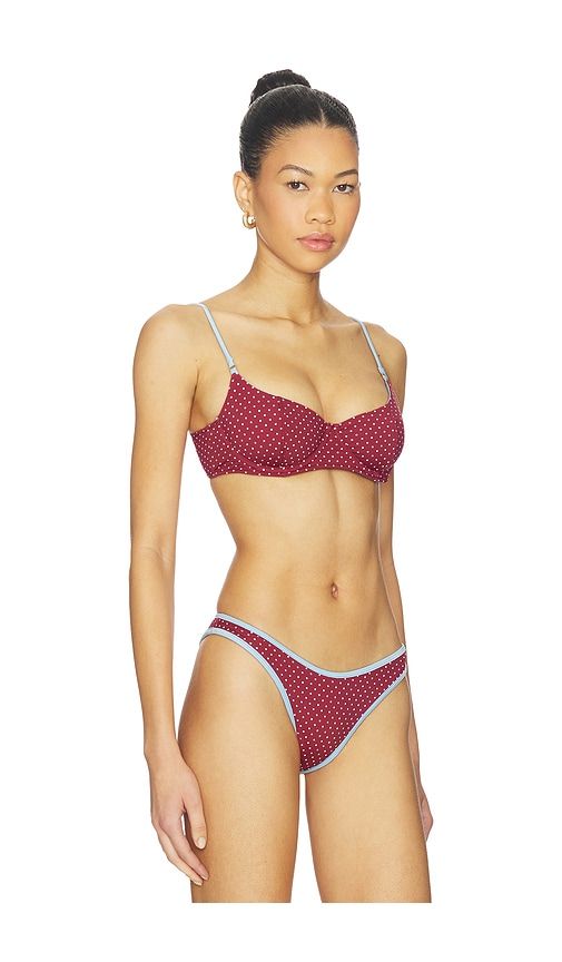 Cola Top in Burgundy. - size S (also in M, L) - Frankies Bikinis - Modalova