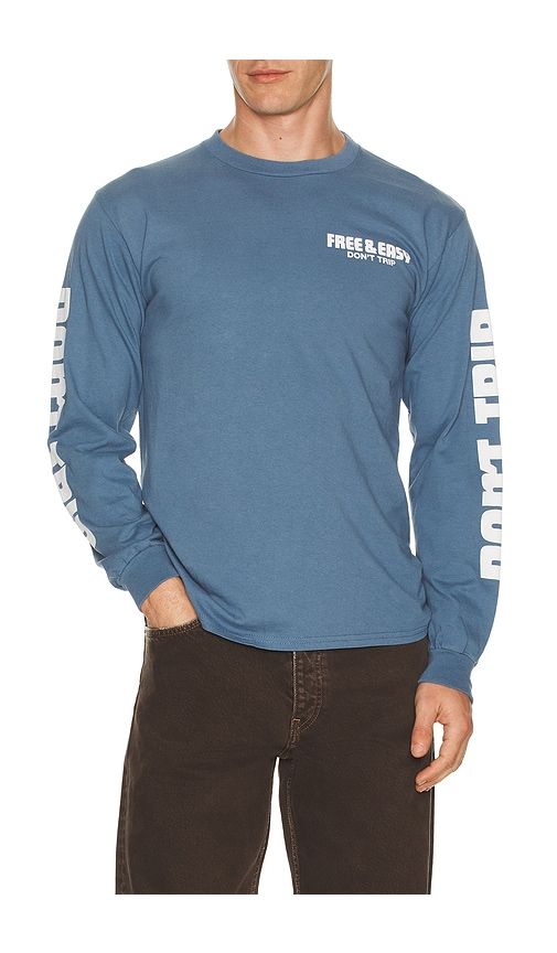 High Sea Long Sleeve Tee in Blue. - size M (also in S) - Free & Easy - Modalova