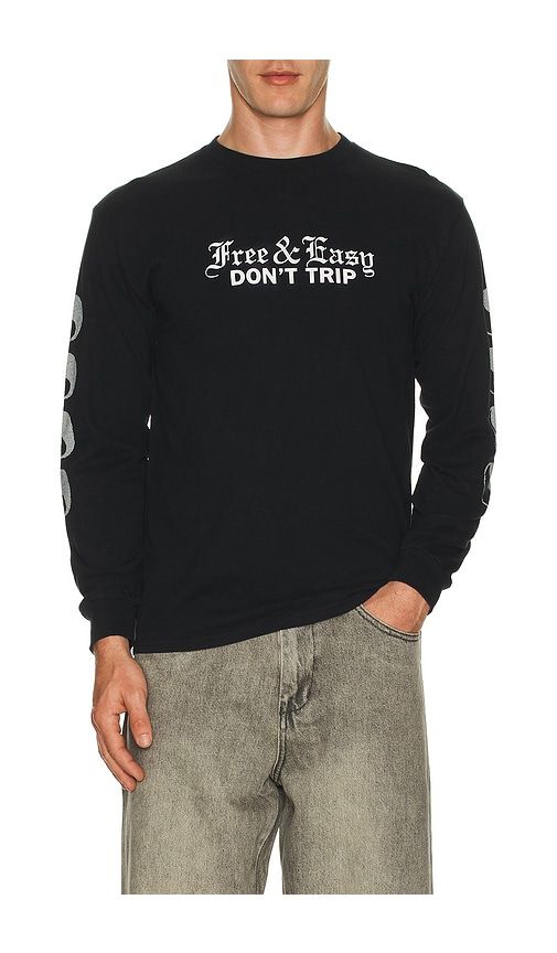 On Hood Long Sleeve Tee in . - size L (also in S, XL/1X) - Free & Easy - Modalova