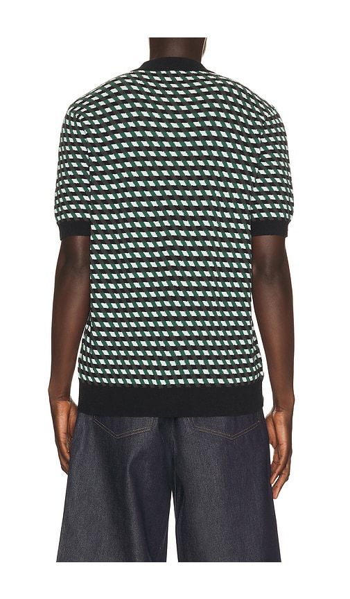 Geometric Knitted Polo in Blue. - size L (also in M, S, XL/1X) - Fred Perry - Modalova