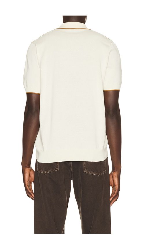 Tonic Waffle Knitted Polo in Cream. - size L (also in M, S, XL/1X) - Fred Perry - Modalova