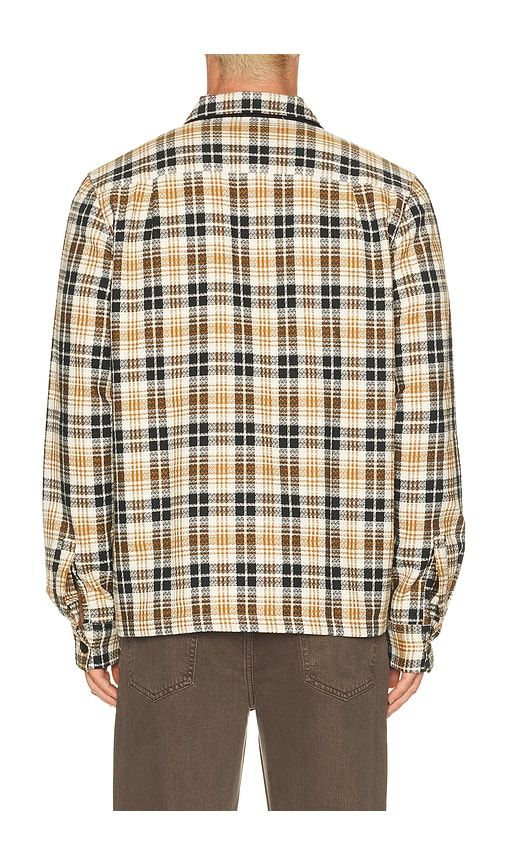 Textured Check Overshirt in Cream. - size L (also in M, S, XL/1X) - Fred Perry - Modalova