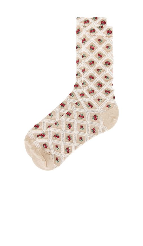 Floral Jaquard Trouser Socks in - Free People - Modalova
