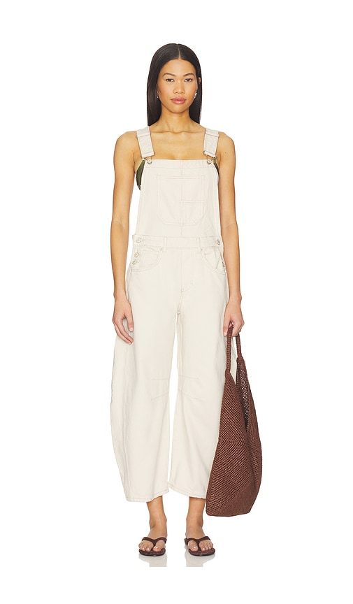 X We The Free Good Luck Overall in Ivory. - size L (also in S) - Free People - Modalova