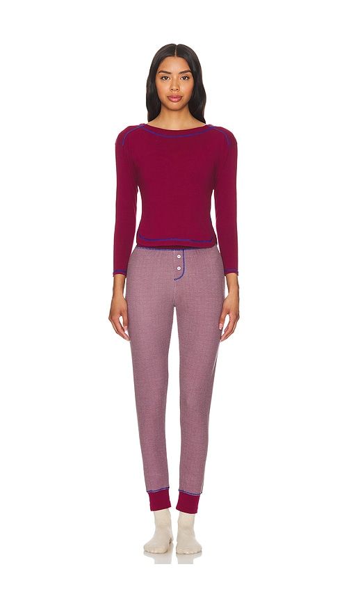 X Intimately FP Chill Evening Pj Set in Mauve. - size M (also in S, XS) - Free People - Modalova