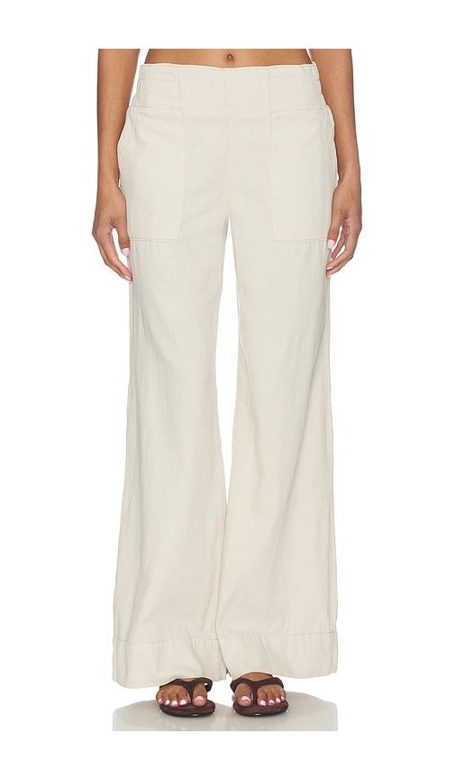X We The Free Breezy Denim Pull On Jean in Beige. - size L (also in M, S, XL) - Free People - Modalova
