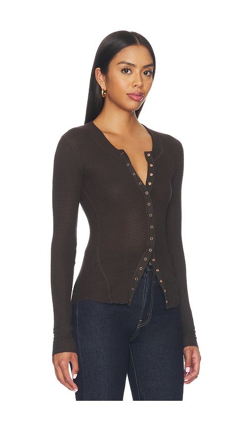 Going Places Cardigan in Brown. - size M (also in S, XS) - Free People - Modalova
