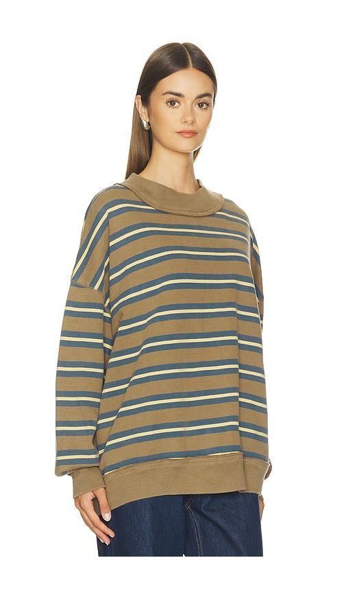 Palm Springs Striped Pullover in Brown. - size L (also in M, S, XL, XS) - Free People - Modalova