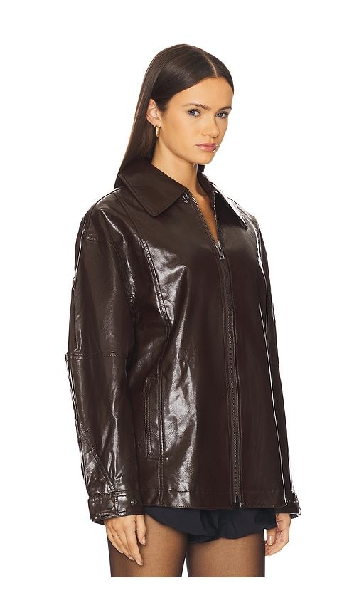 Sloane Faux Leather Jacket in . - size M (also in S) - Free People - Modalova