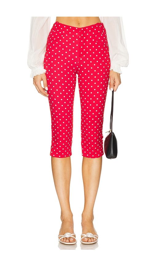 X REVOLVE Better Printed Super Slim in Red. - size 0 (also in 10, 2, 4, 6) - Free People - Modalova