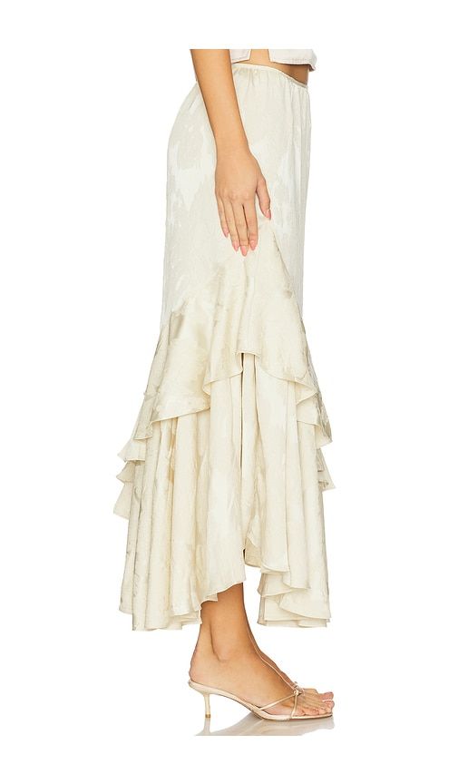 Autumn Promenade Maxi Skirt in Cream. - size 2 (also in 4) - Free People - Modalova