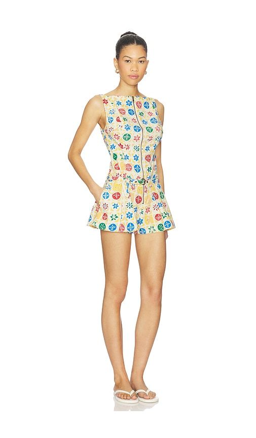 Dune Dancer Printed Romper in Multi. - size M (also in S, XS) - Free People - Modalova