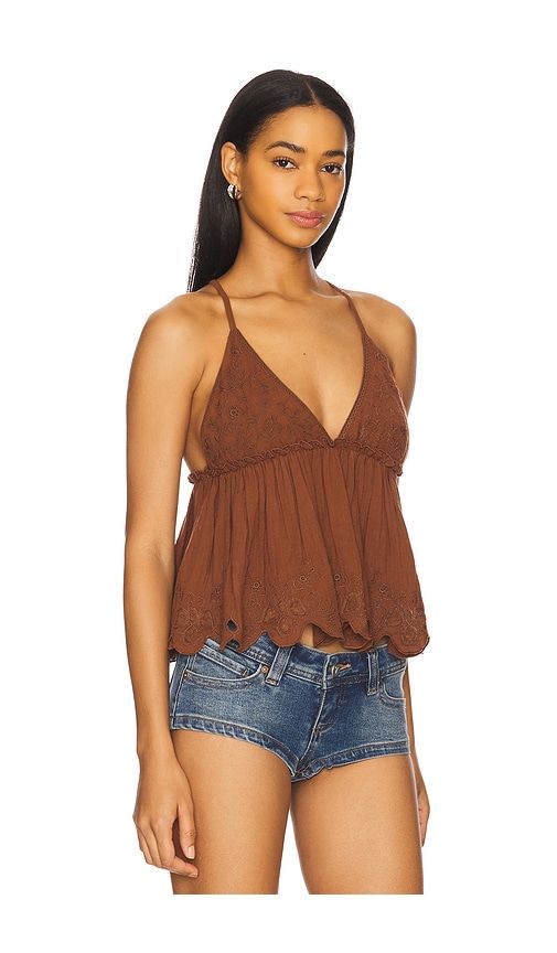 Sunny Days Cami in Brown. - size M (also in S) - Free People - Modalova
