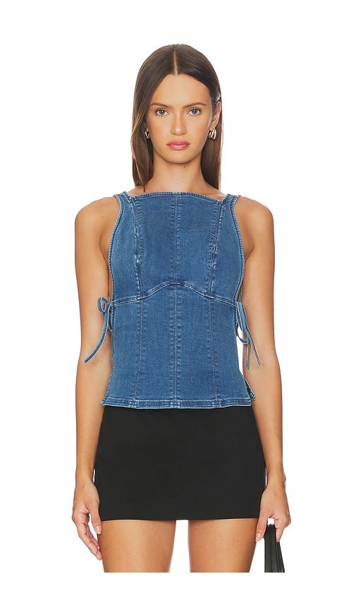 Not My Fault Corset in Blue. - size S (also in M) - Free People - Modalova